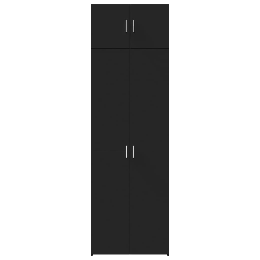 Storage Cabinet Black 70x42.5x225 cm Engineered Wood