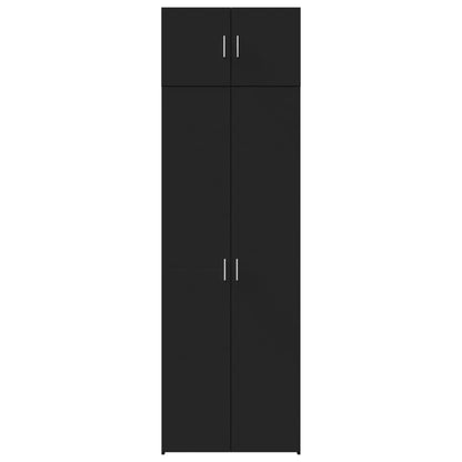 Storage Cabinet Black 70x42.5x225 cm Engineered Wood