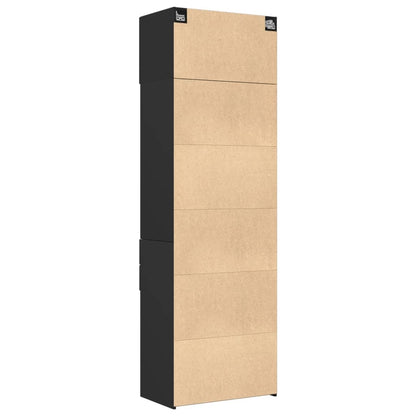 Storage Cabinet Black 70x42.5x225 cm Engineered Wood