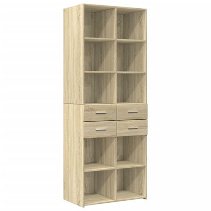 Storage Cabinet Sonoma Oak 70x42.5x225 cm Engineered Wood