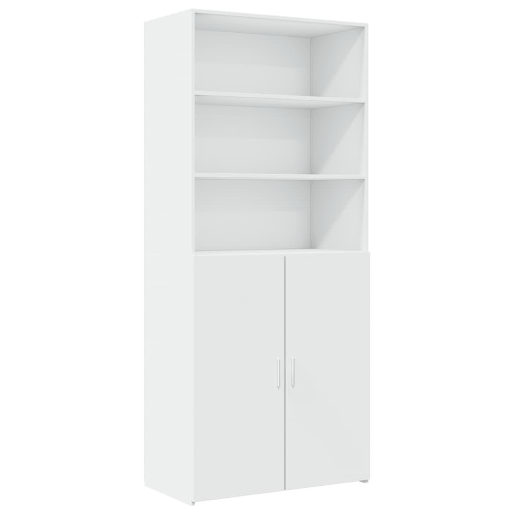 Highboard White 80x42.5x249 cm Engineered Wood