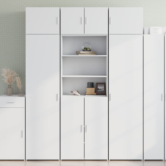 Highboard White 70x42.5x185 cm Engineered Wood