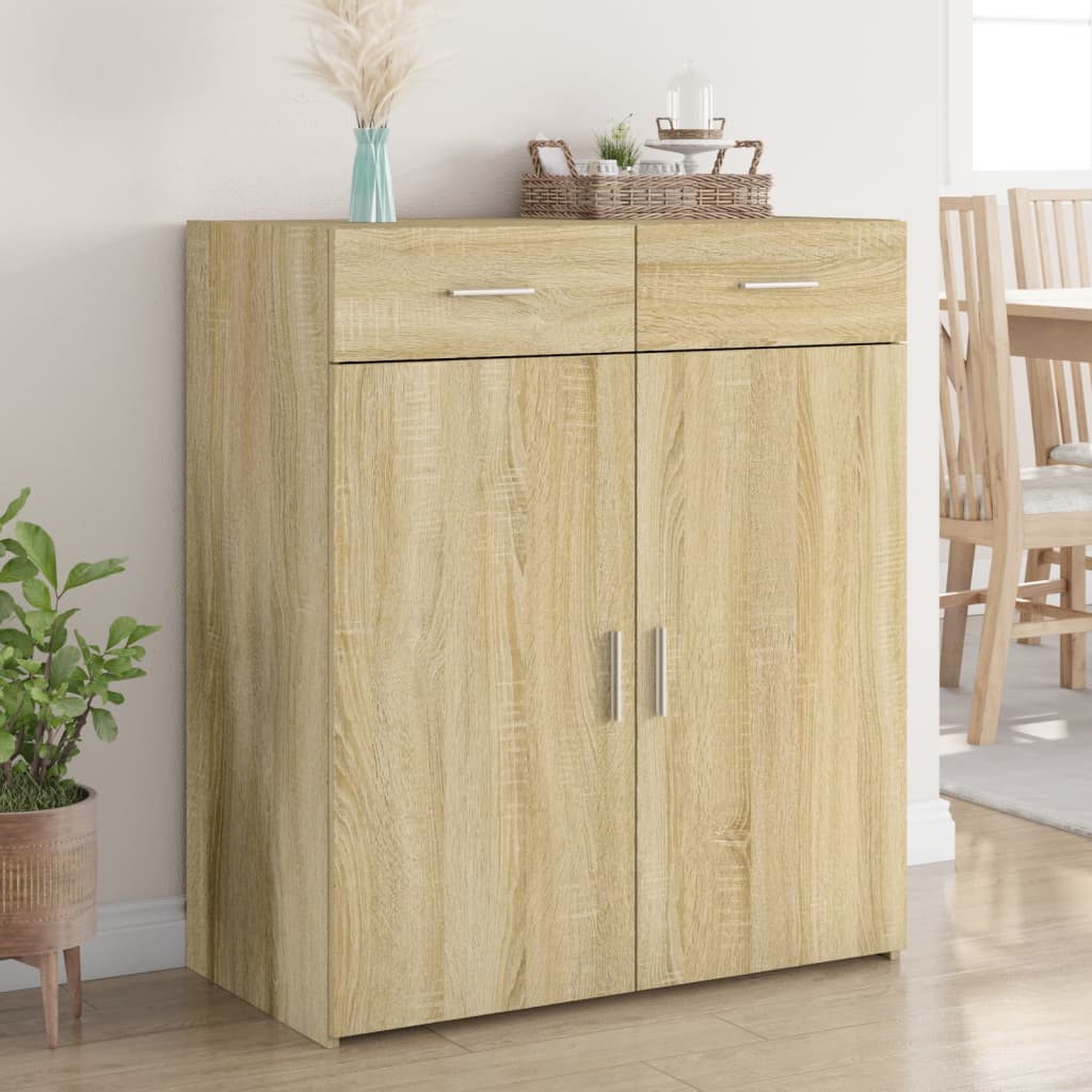 Sideboard Sonoma Oak 80x42.5x93 cm Engineered Wood