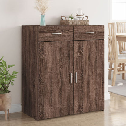 Sideboard Brown Oak 80x42.5x93 cm Engineered Wood