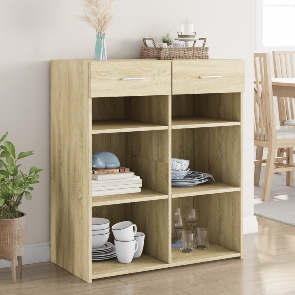 Sideboard Sonoma Oak 80x42.5x93 cm Engineered Wood