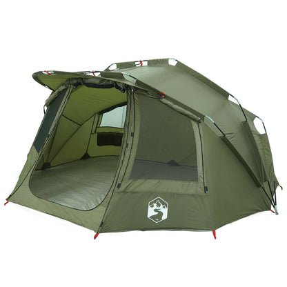 Fishing Tent 5-Person Olive Green Waterproof