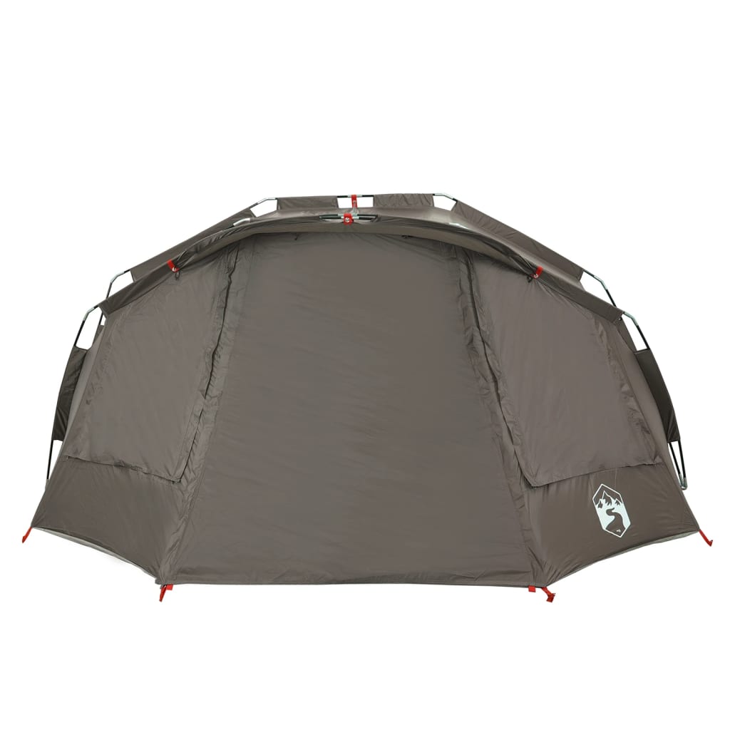 Fishing Tent 5-Person Grey Waterproof