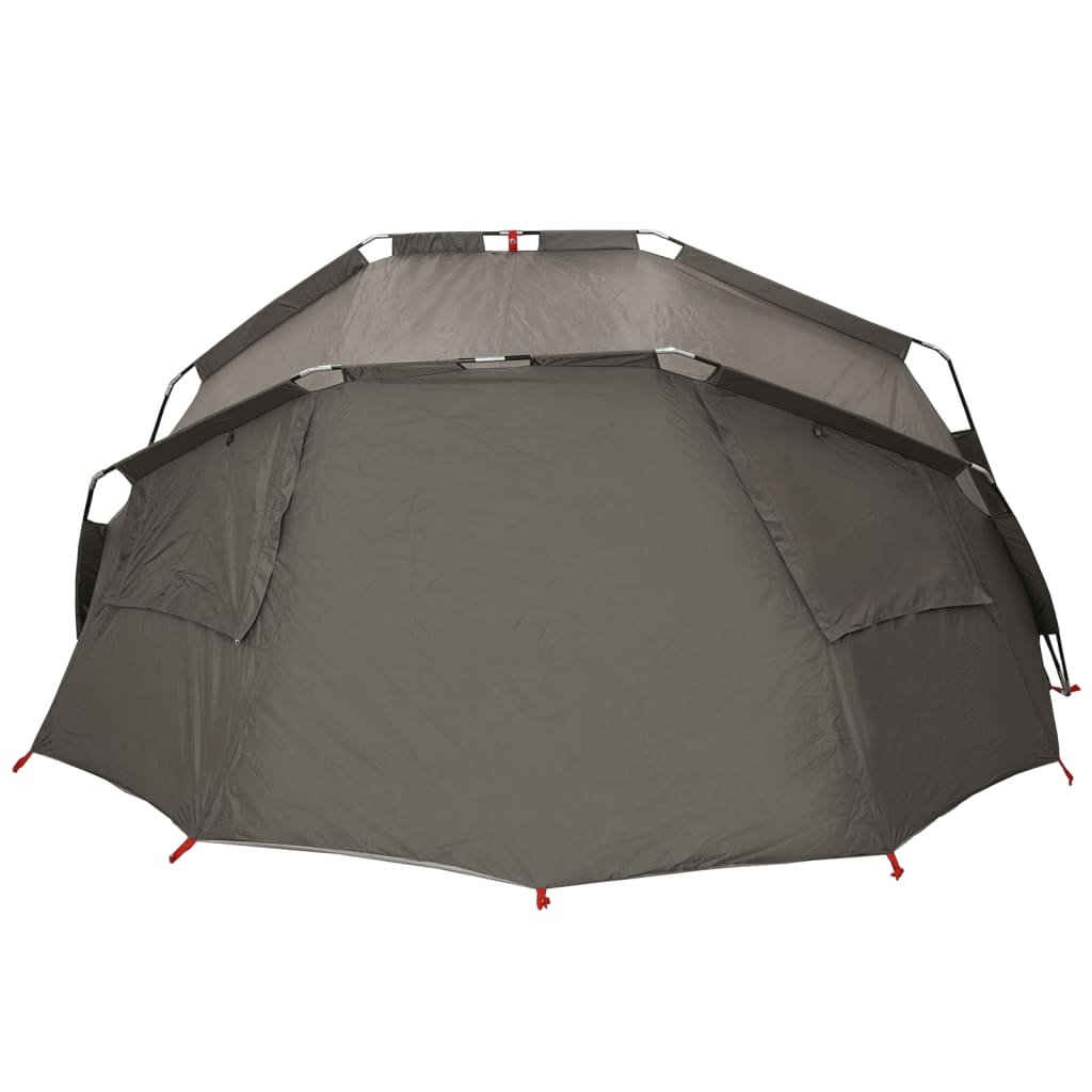 Fishing Tent 5-Person Grey Waterproof