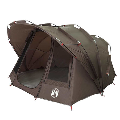 Fishing Tent 5-Person Brown Waterproof