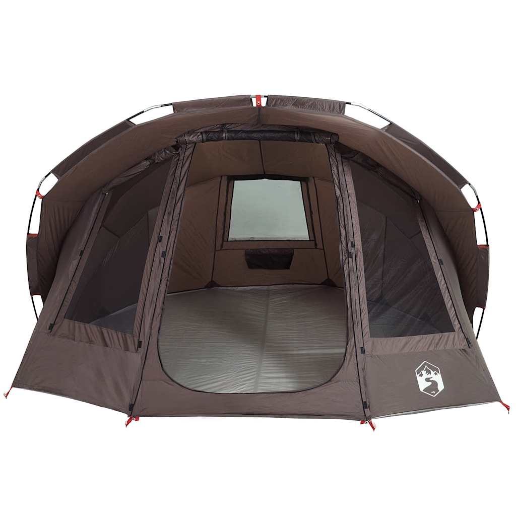 Fishing Tent 5-Person Brown Waterproof