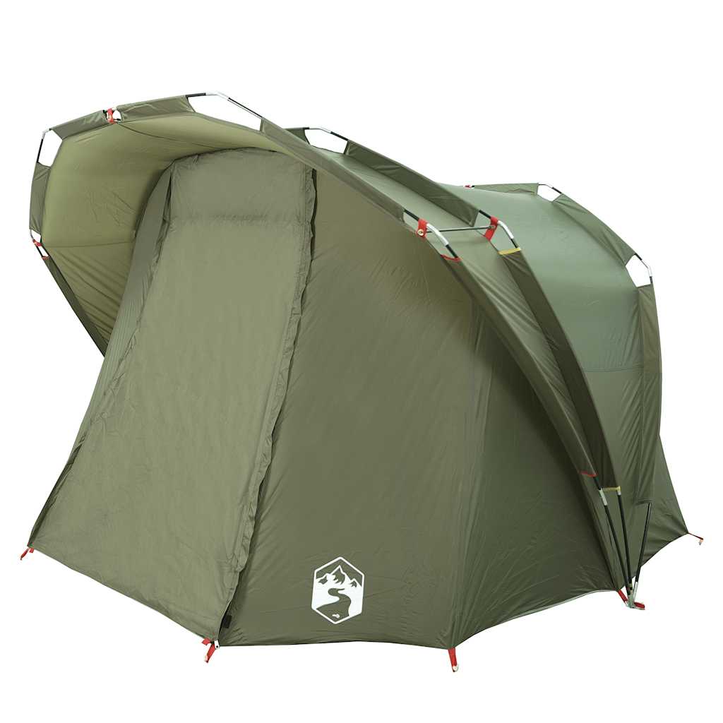 Fishing Tent 4-Person Olive Green Waterproof