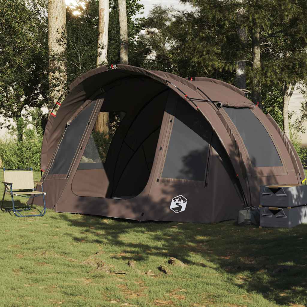 Fishing Tent 2-Person Brown Waterproof