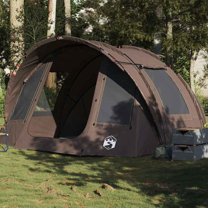 Fishing Tent 2-Person Brown Waterproof