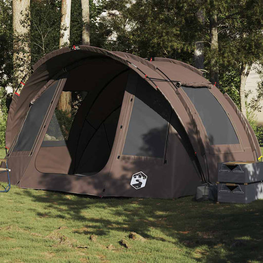 Fishing Tent 2-Person Brown Waterproof