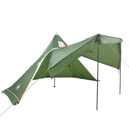 Camping Tent Tipi 5-Person Green Waterproof