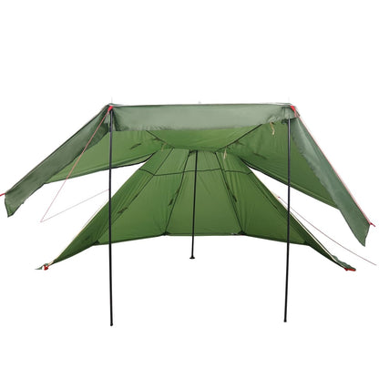 Camping Tent Tipi 5-Person Green Waterproof