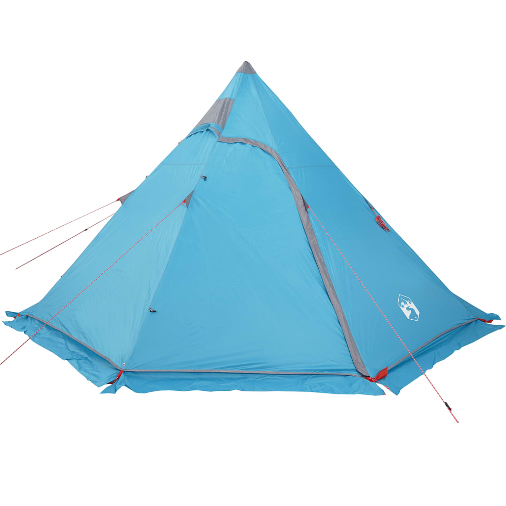 Camping Tent Tipi 5-Person Blue Waterproof