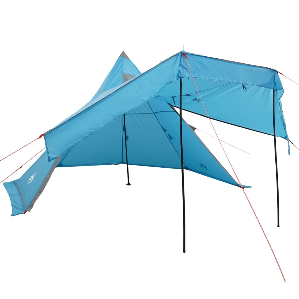 Camping Tent Tipi 5-Person Blue Waterproof