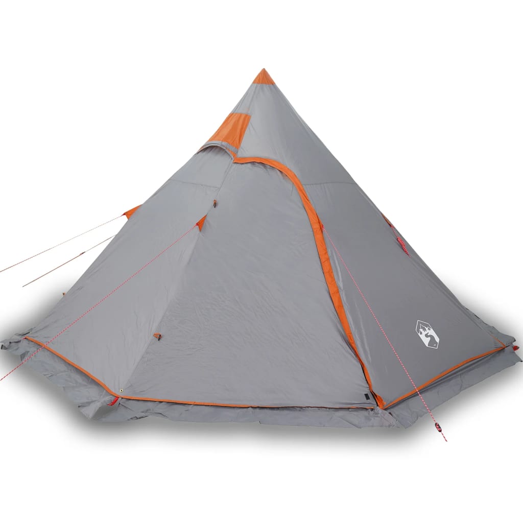 Camping Tent Tipi 5-Person Grey Waterproof