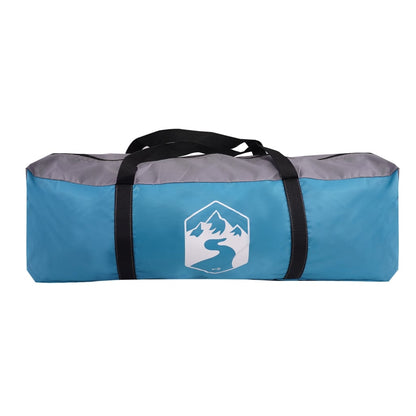 Family Tent Tunnel 6-Person Blue Waterproof