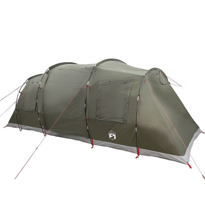 Family Tent Tunnel 6-Person Olive Green Waterproof