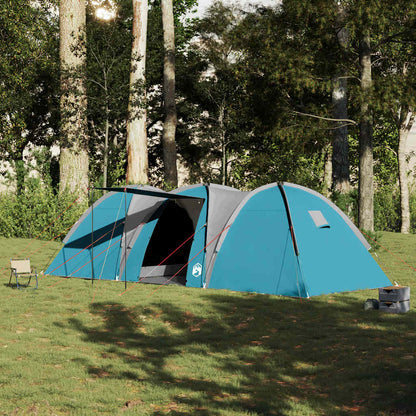 Family Tent Dome 8-Person Blue Waterproof