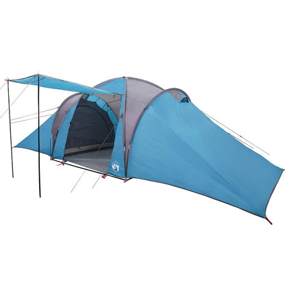 Family Tent Dome 6-Person Blue Waterproof