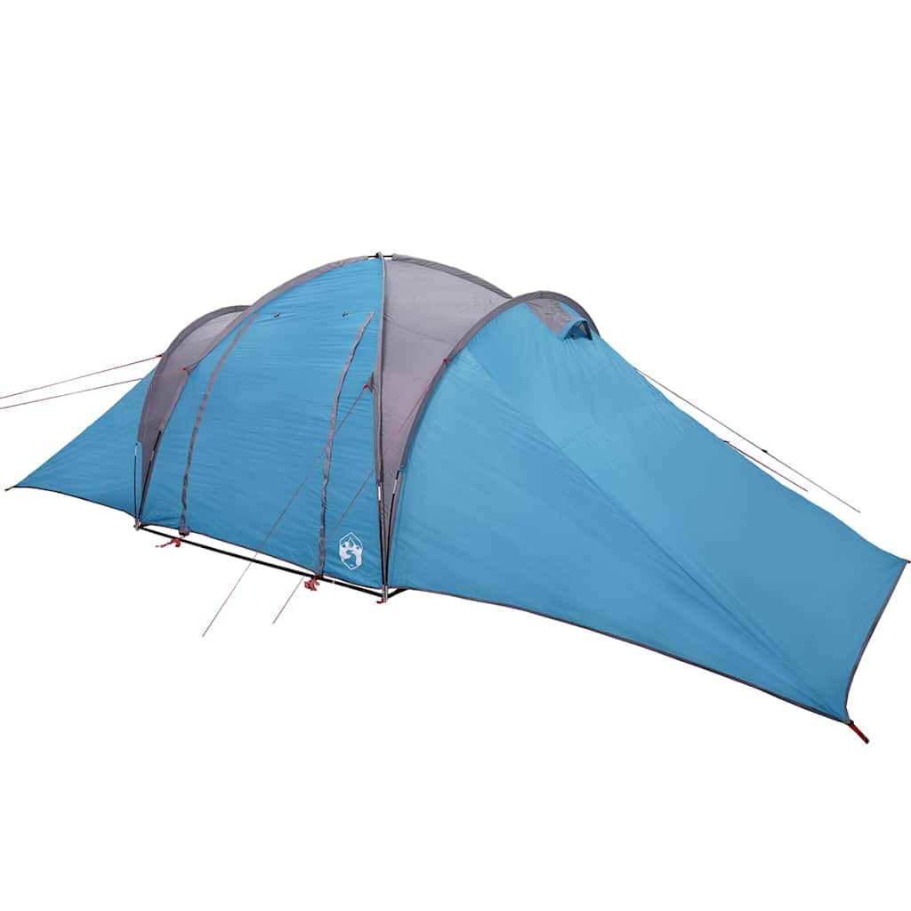 Family Tent Dome 6-Person Blue Waterproof