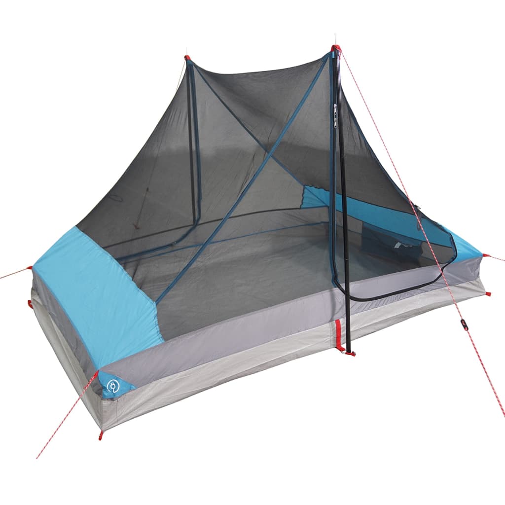 Camping Tent 2-Person Blue Waterproof