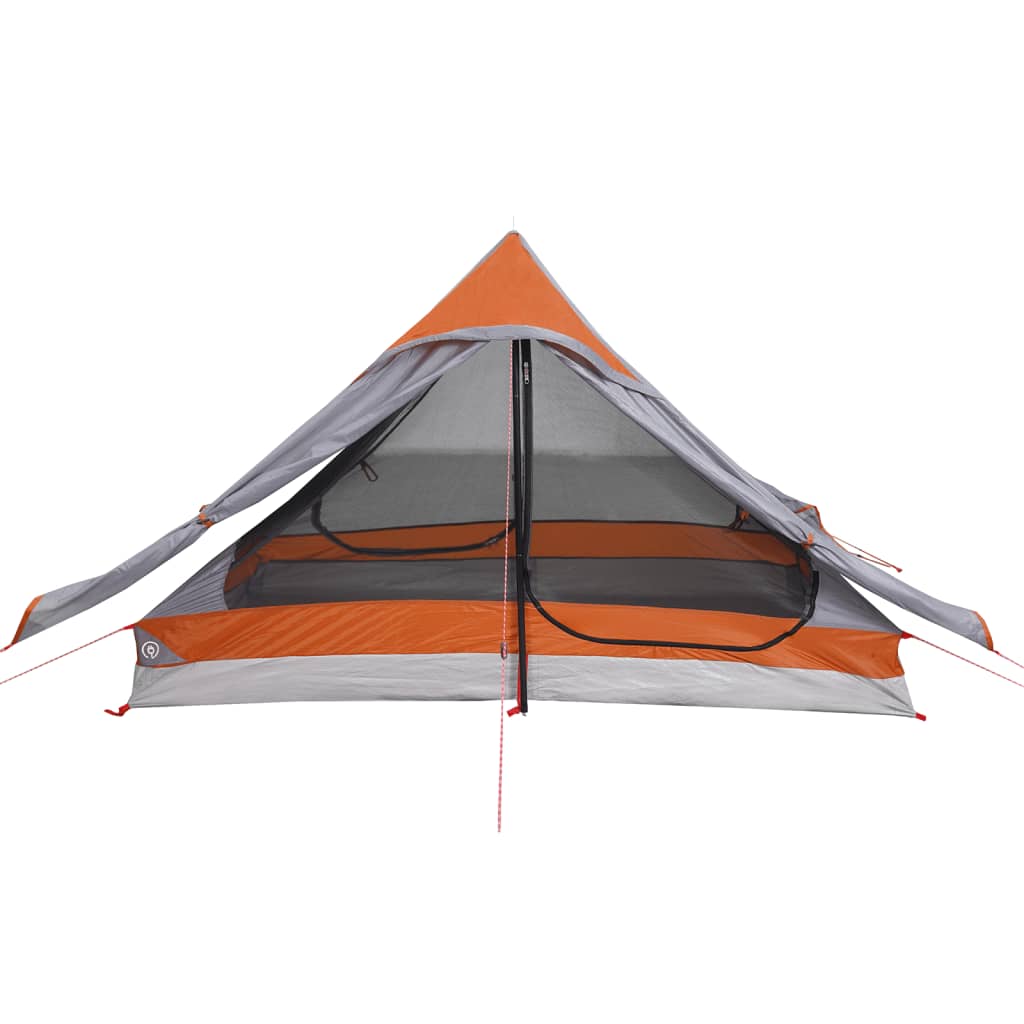 Camping Tent 2-Person Grey Waterproof