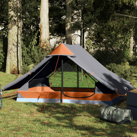 Camping Tent 2-Person Grey Waterproof