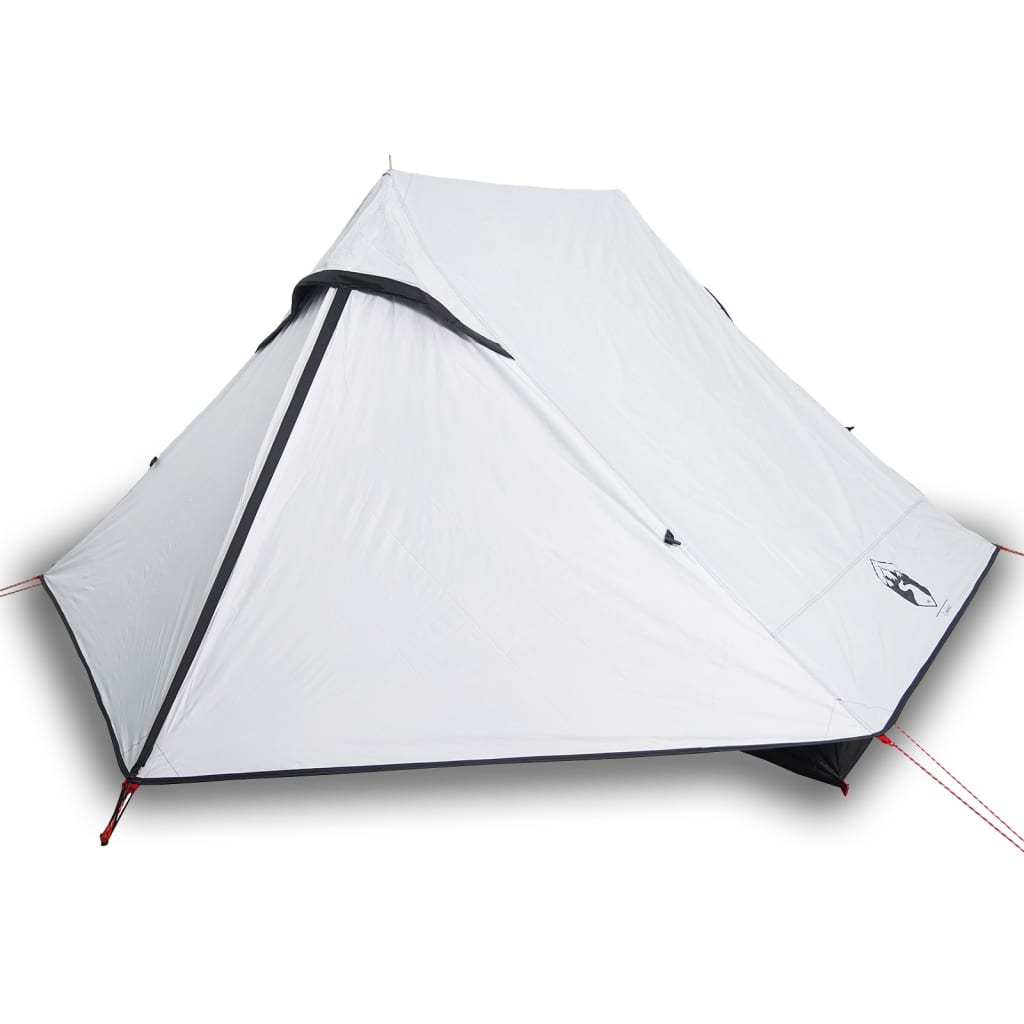 Camping Tent 2-Person White Blackout Fabric Waterproof