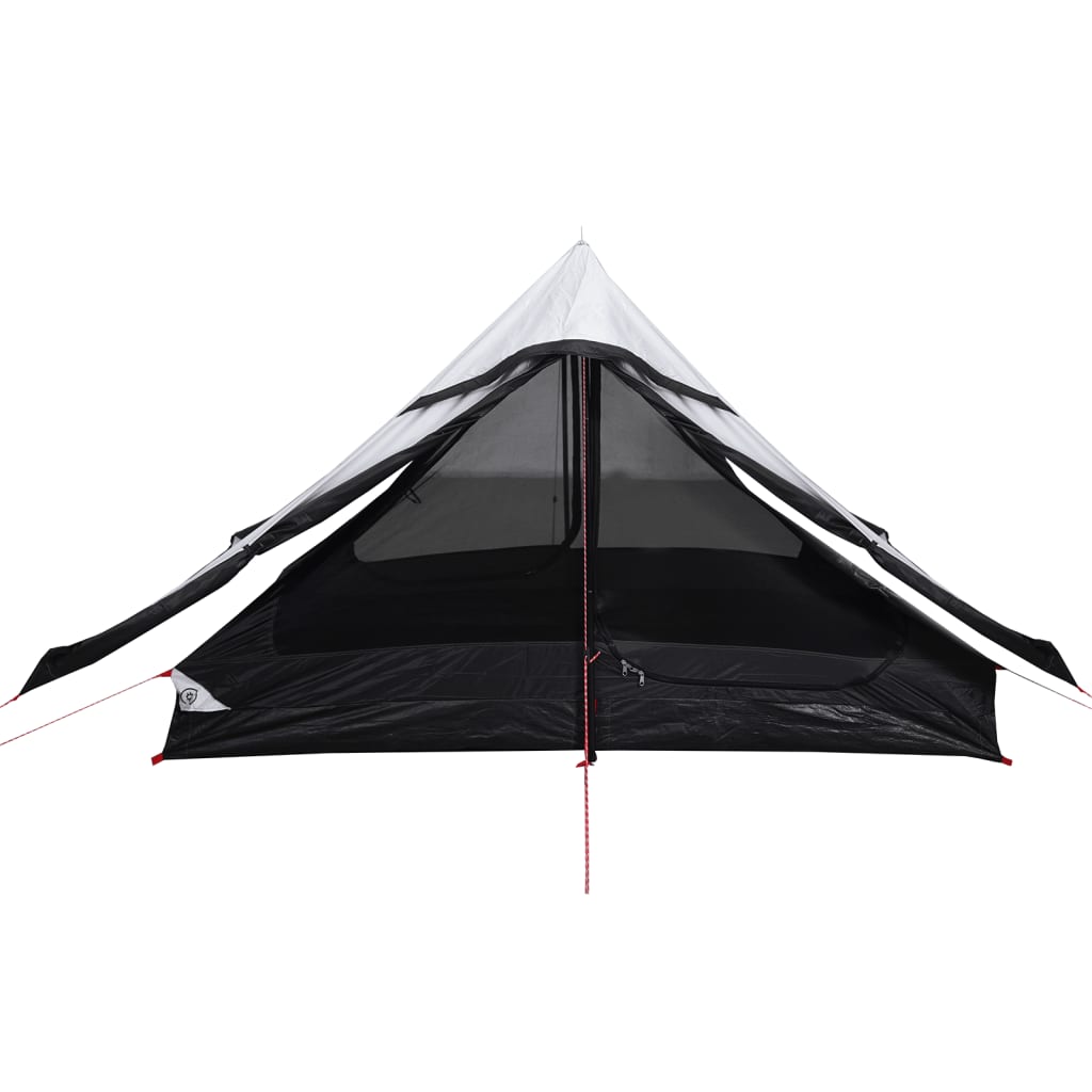 Camping Tent 2-Person White Blackout Fabric Waterproof