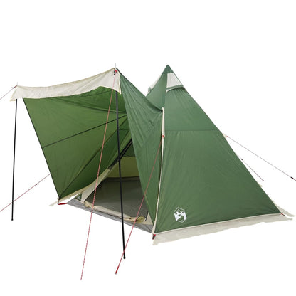 Family Tent Tipi 6-Person Green Waterproof