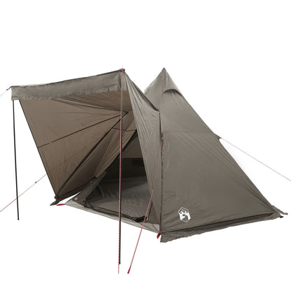 Family Tent Tipi 6-Person Brown Waterproof