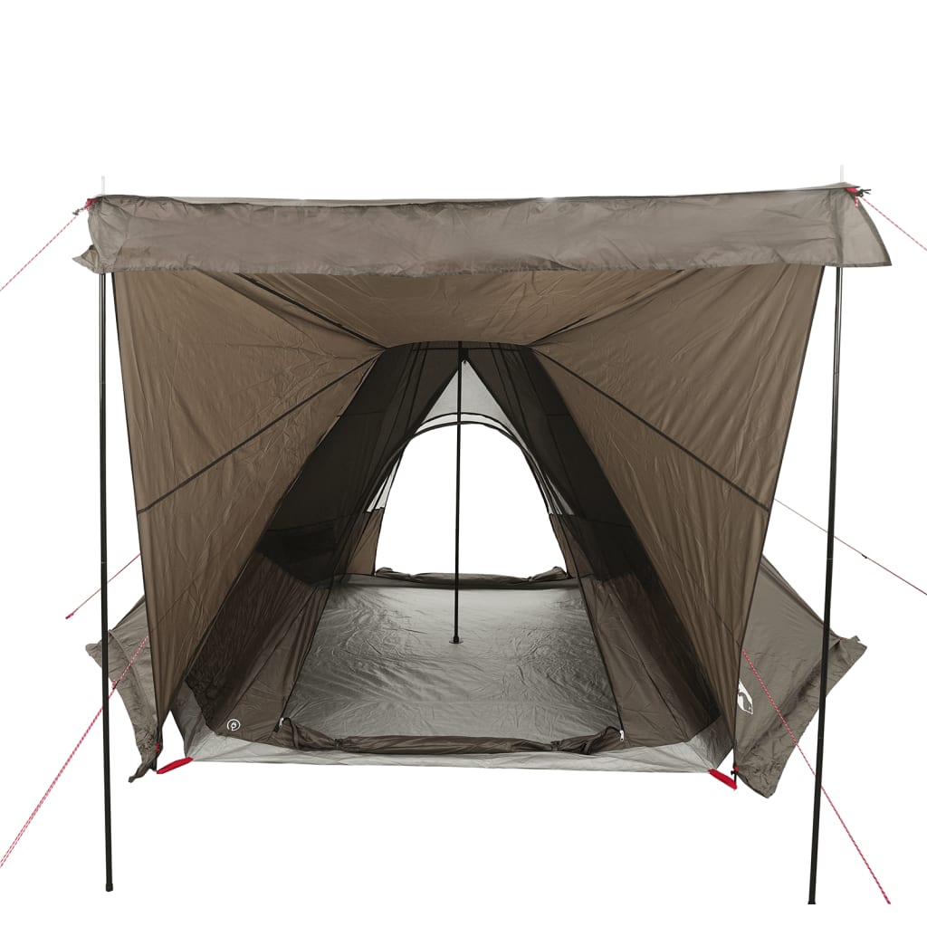 Family Tent Tipi 6-Person Brown Waterproof