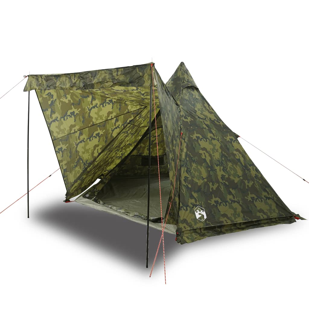 Family Tent Tipi 6-Person Camouflage Waterproof