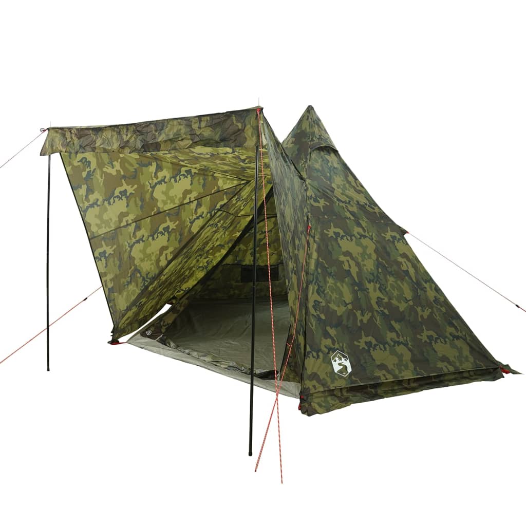 Family Tent Tipi 6-Person Camouflage Waterproof