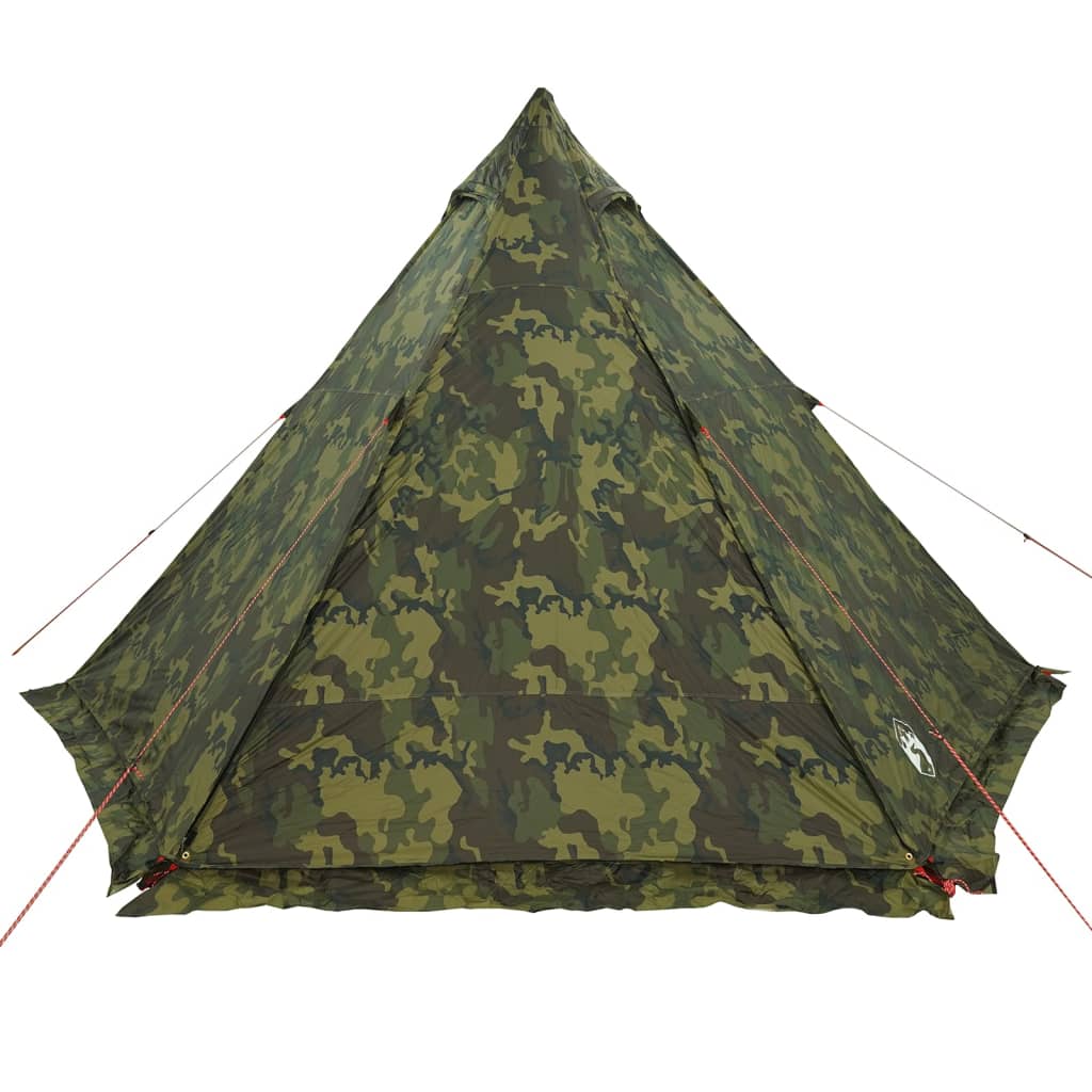 Family Tent Tipi 6-Person Camouflage Waterproof