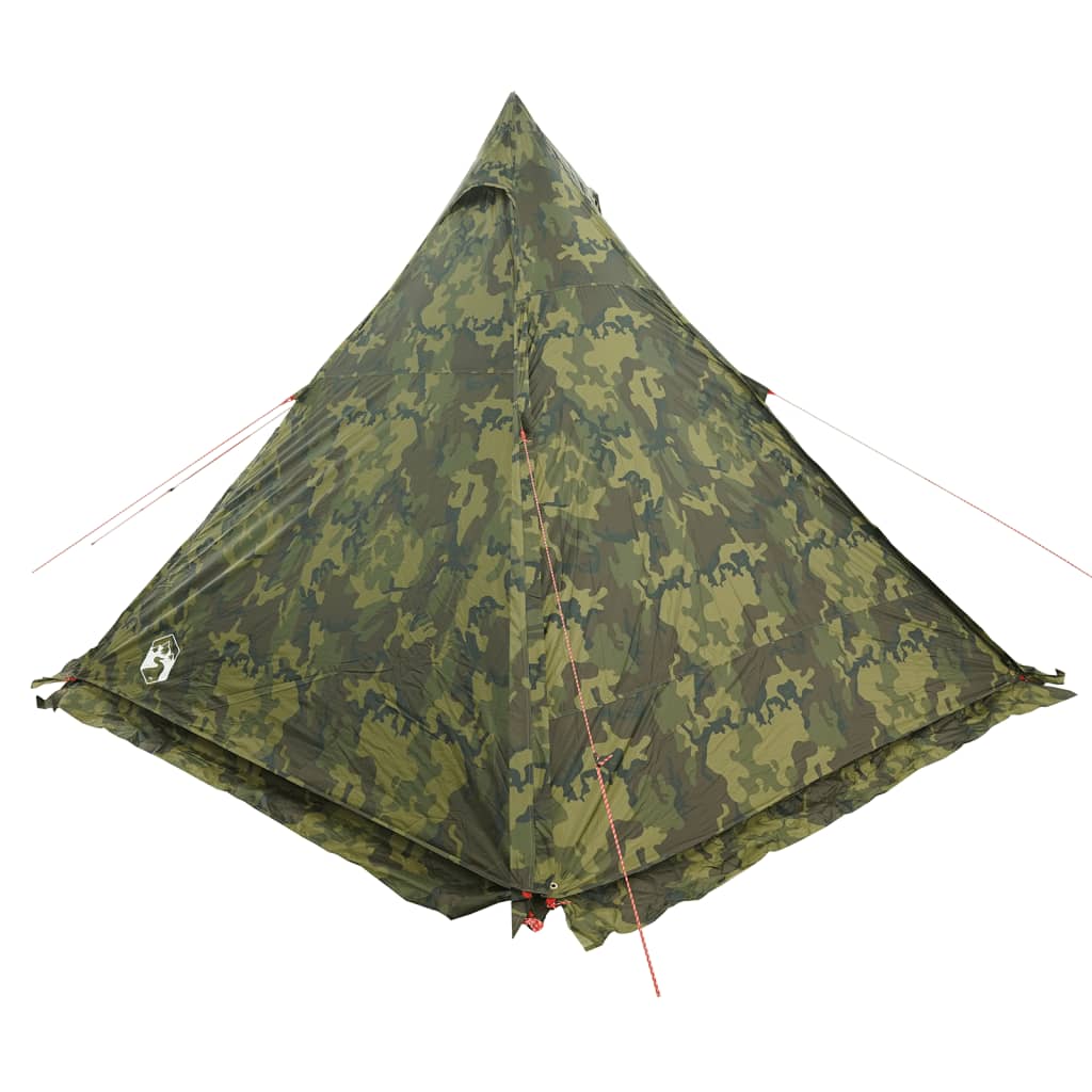 Family Tent Tipi 6-Person Camouflage Waterproof