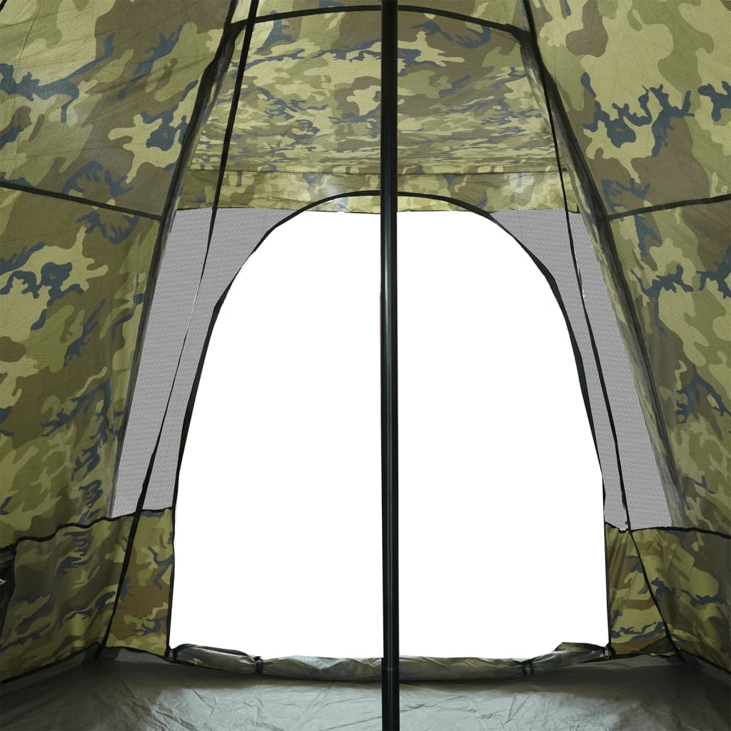 Family Tent Tipi 6-Person Camouflage Waterproof