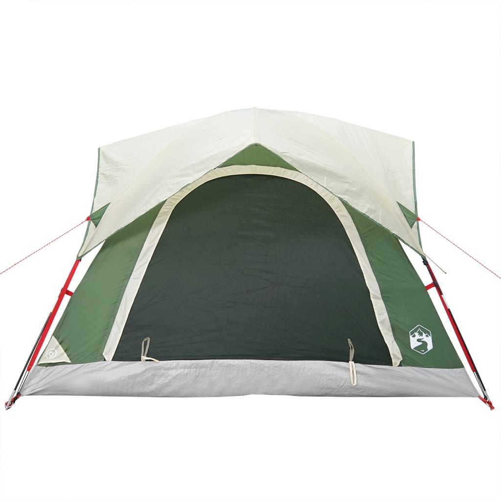 Camping Tent Cabin 4-Person Green Waterproof