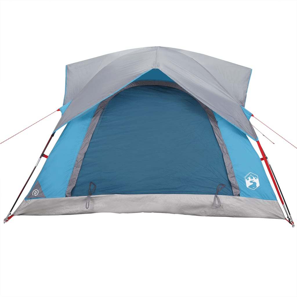 Camping Tent Cabin 4-Person Blue Waterproof