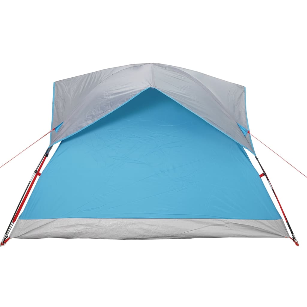 Camping Tent Cabin 4-Person Blue Waterproof