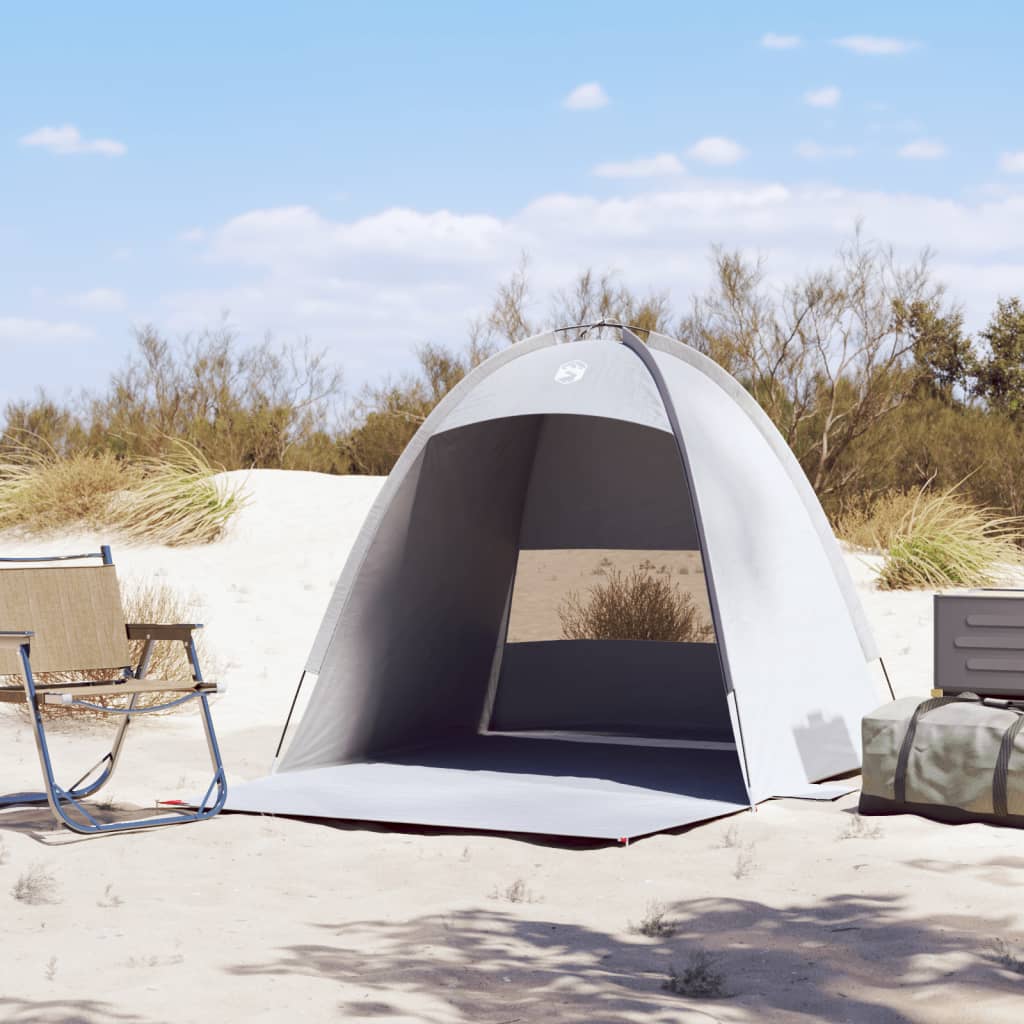 Beach Tent 3-Person Grey Waterproof