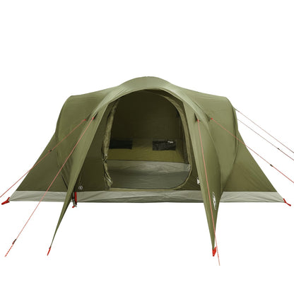 Family Tent Dome 6-Person Olive Green Waterproof