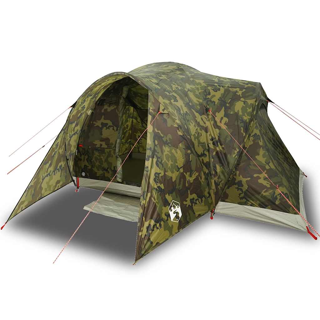 Family Tent Dome 6-Person Camouflage Waterproof