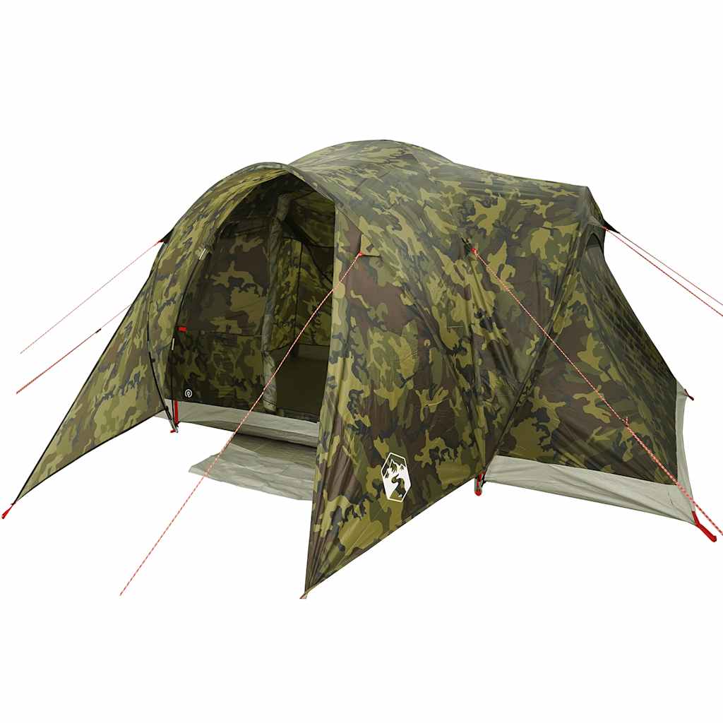 Family Tent Dome 6-Person Camouflage Waterproof