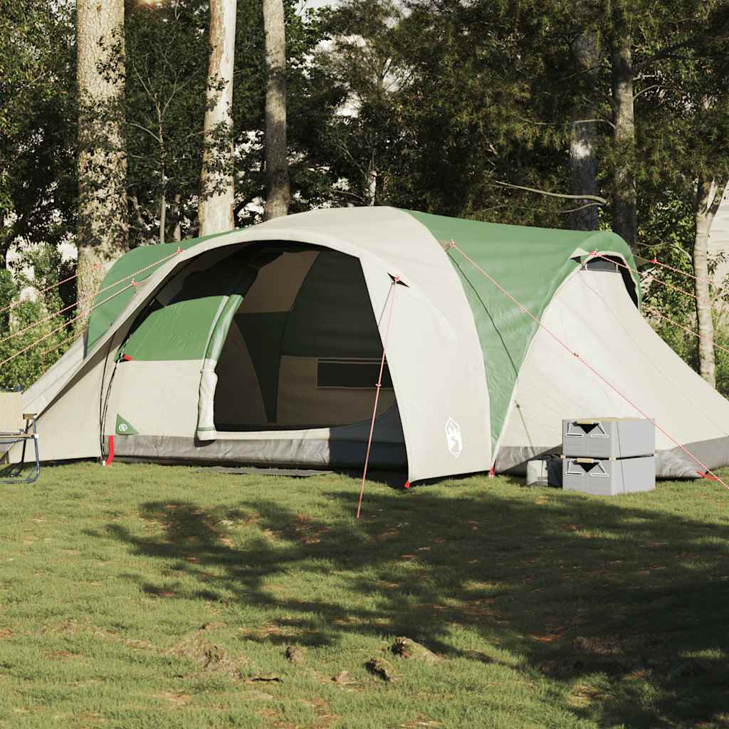 Family Tent Dome 6-Person Green Waterproof