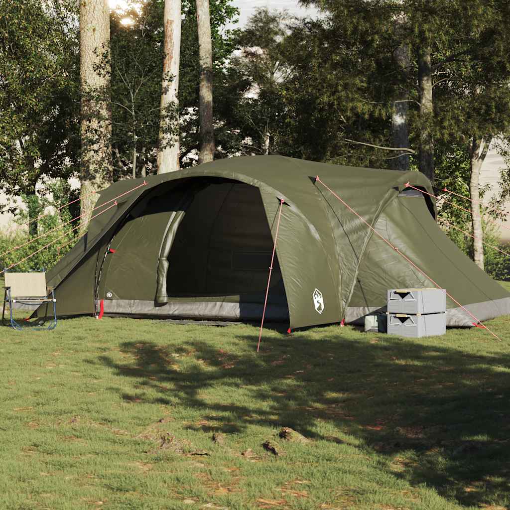 Family Tent Dome 6-Person Olive Green Waterproof